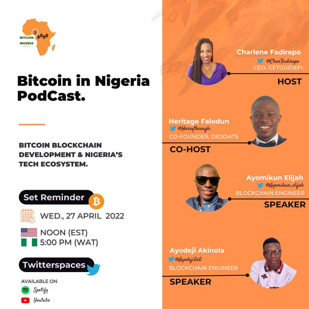 #EP-4 : Bitcoin in Nigeria Show, Featuring Blockchain Developer Ayodeji Akinola.